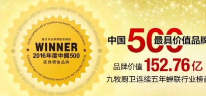 九牧荣获厨卫行业“中国品牌年度大奖NO.1”称号