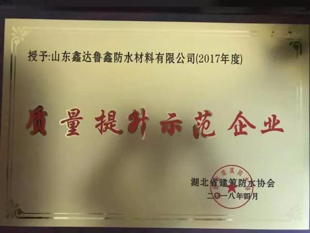 品牌大事|鲁鑫防水参加2017湖北省建筑防水行业质量提升工作会议