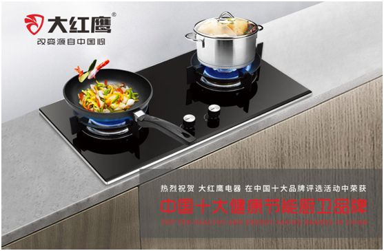 大红鹰电器展翅“中国十大健康节能厨卫品牌”