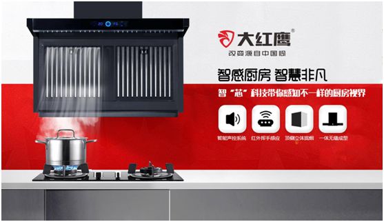 大红鹰电器展翅“中国十大健康节能厨卫品牌”