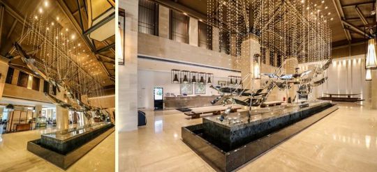 明众灯饰产品案例，海南文昌温德姆酒店