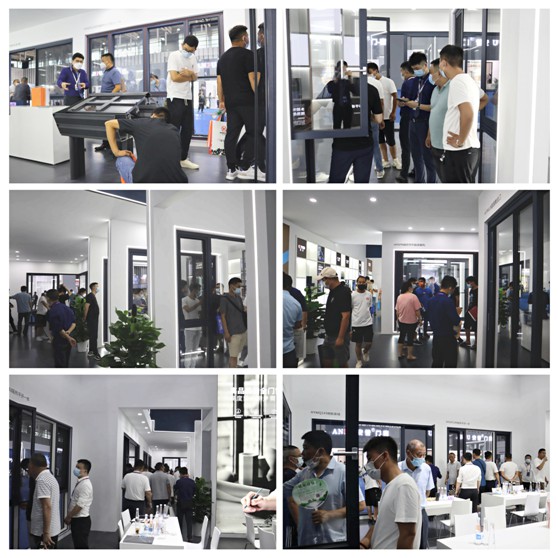 展会进行时丨皇雅门窗系统南京移门展首日盛况，现场直击!