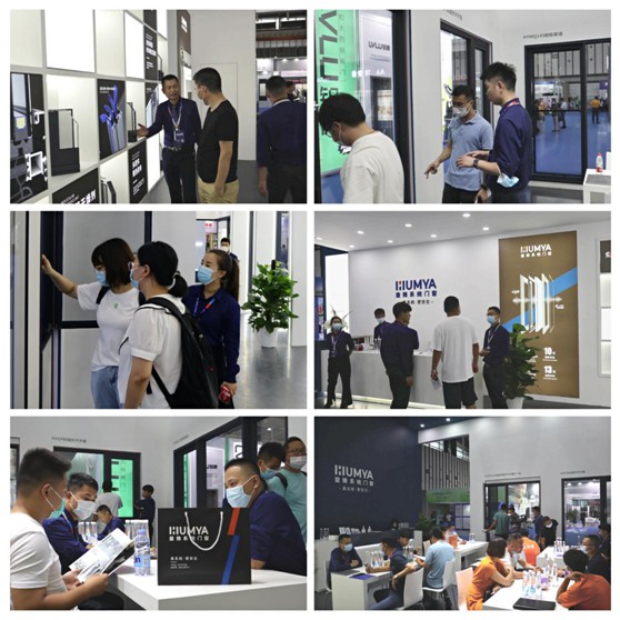 展会进行时丨皇雅门窗系统南京移门展首日盛况，现场直击!